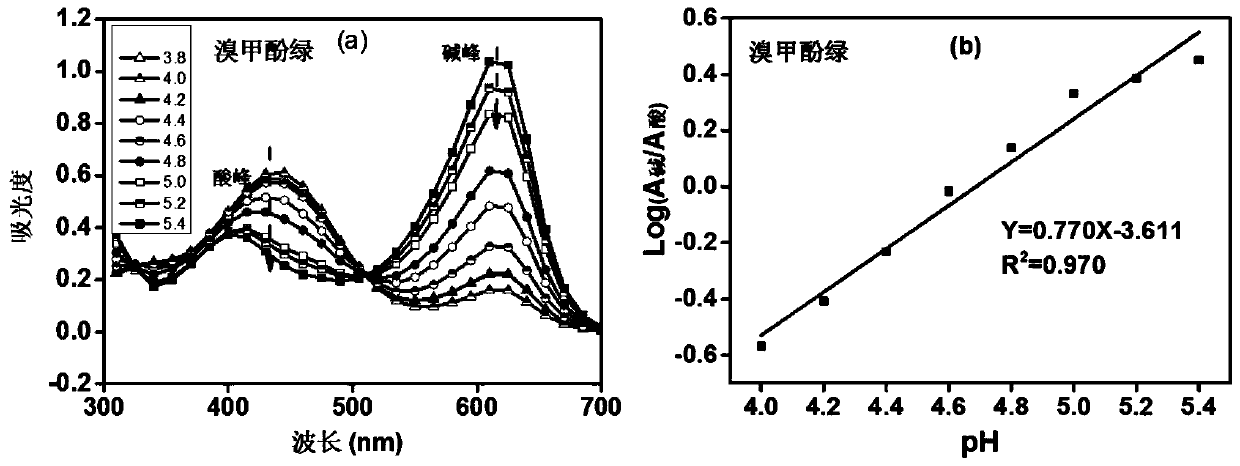 A method and application of using dye indicator to test the surface pH of mineral samples