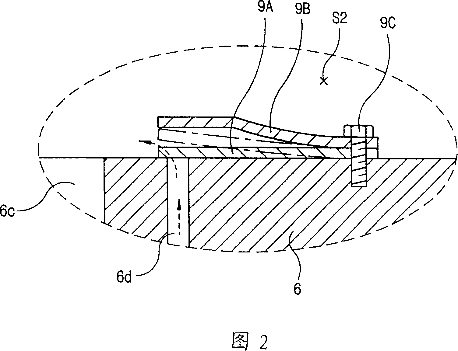 Overcompression prevention device for tubine compressor