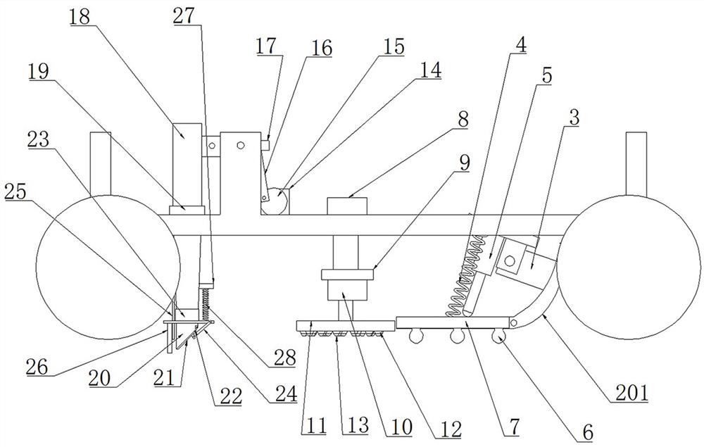 A two-year wheat hole seeder for no-tillage and one film