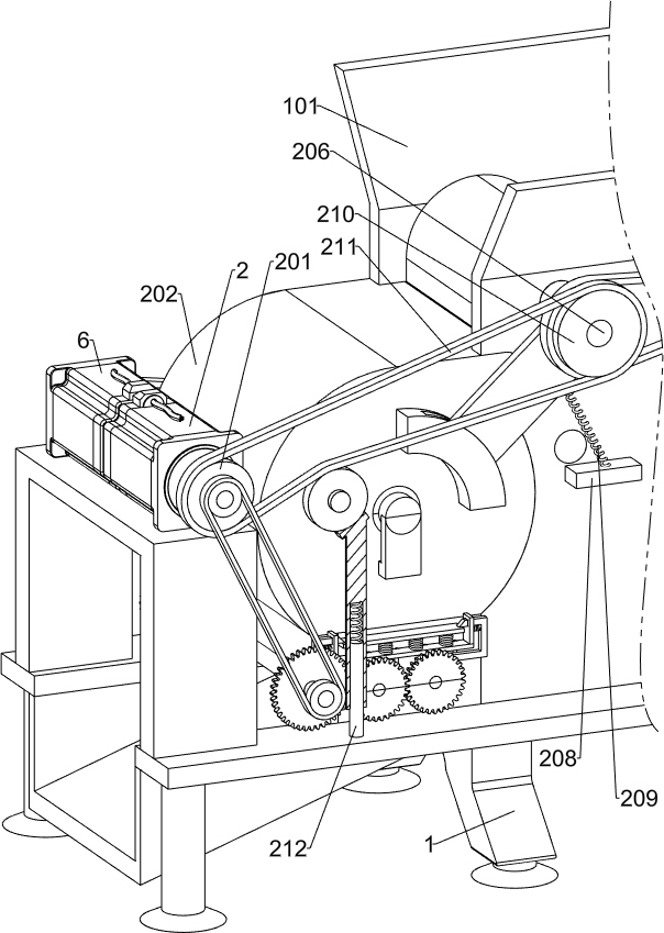 Comprehensive crusher capable of screening finished products according to material crushing state