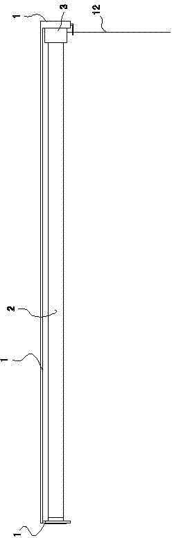 Single draw rope driving device with positioning function and used by curtains