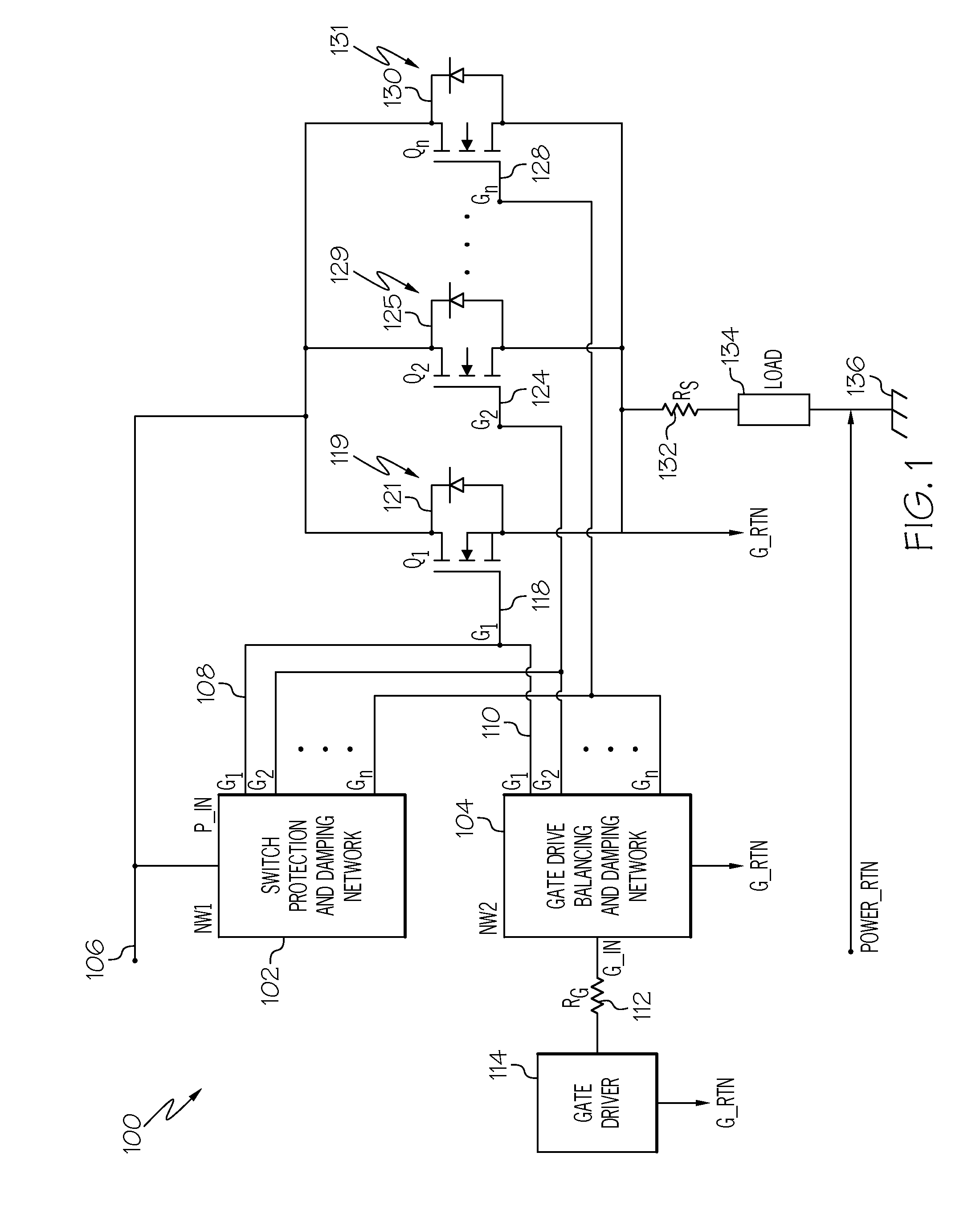 Approach for driving multiple MOSFETs in parallel for high power solid state power controller applications