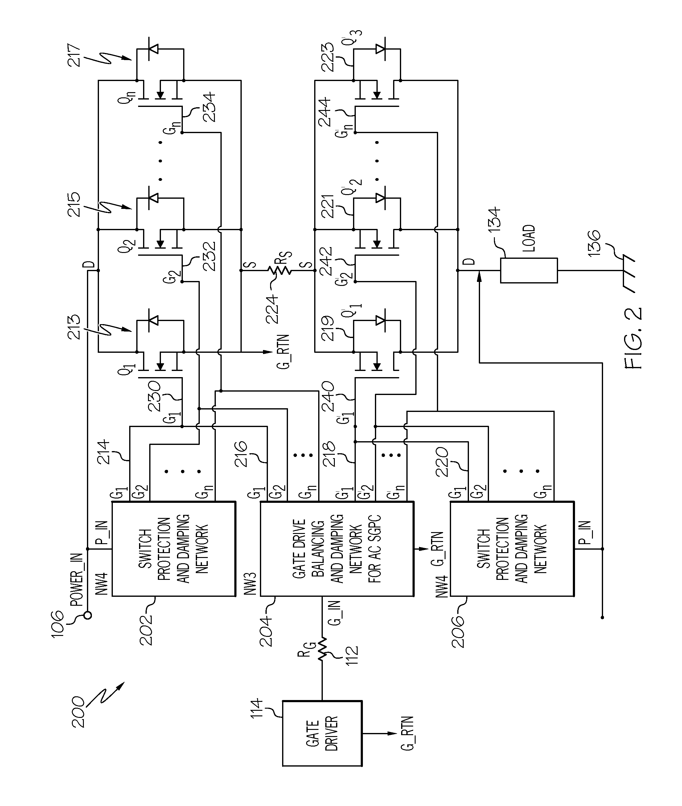 Approach for driving multiple MOSFETs in parallel for high power solid state power controller applications