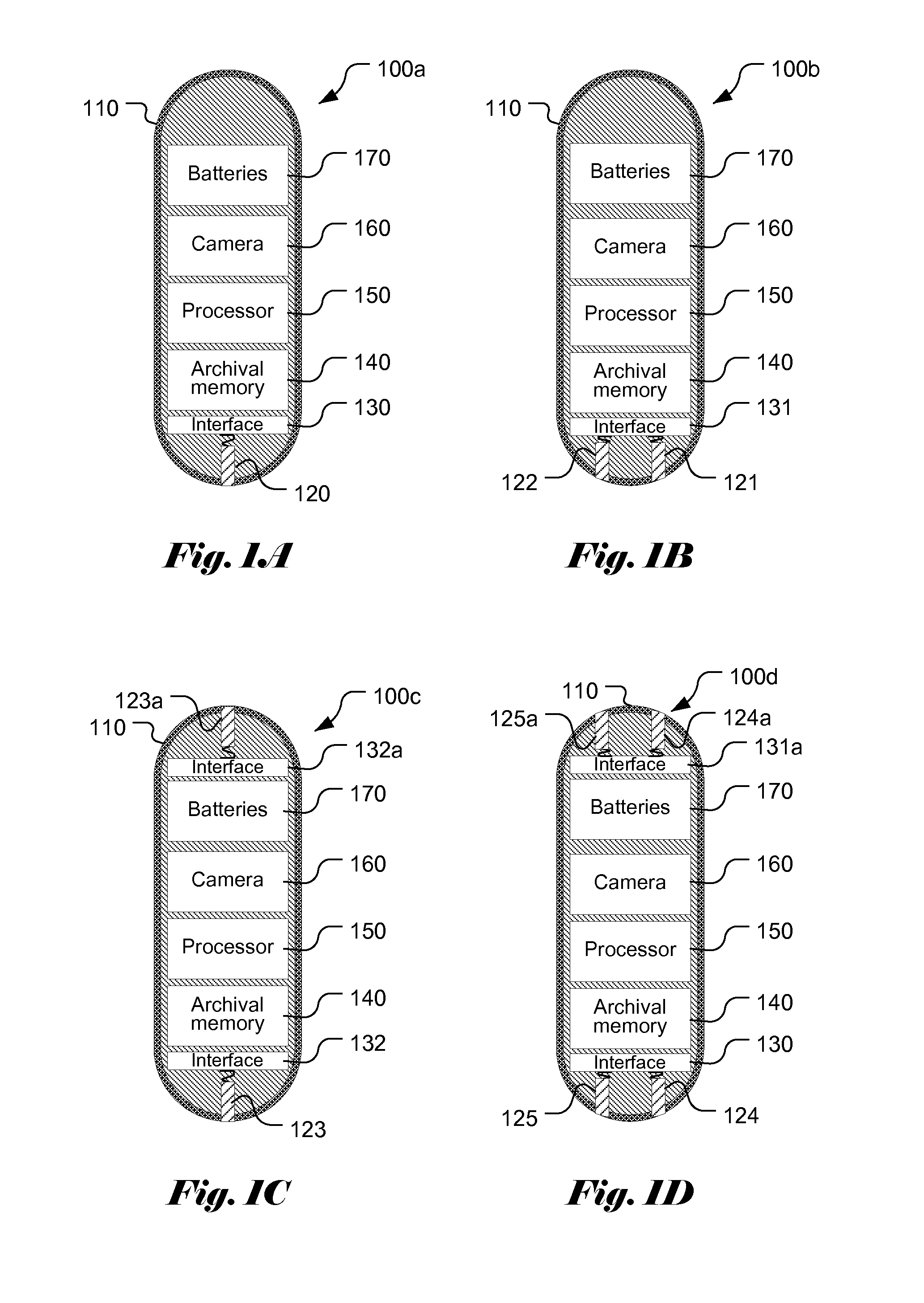 In Vivo Capsule Device with Electrodes