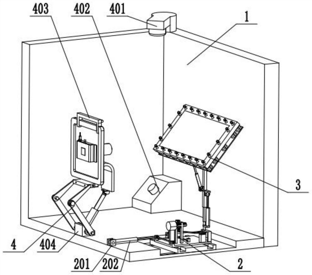 An auxiliary device for museum education immersive display equipment