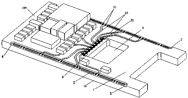 A method for wiring signal lines for modules