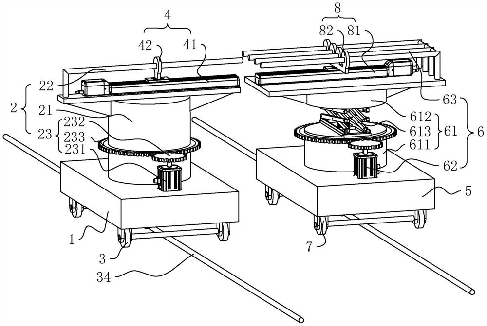 Automatic doffing system of spinning yarn coiling machine