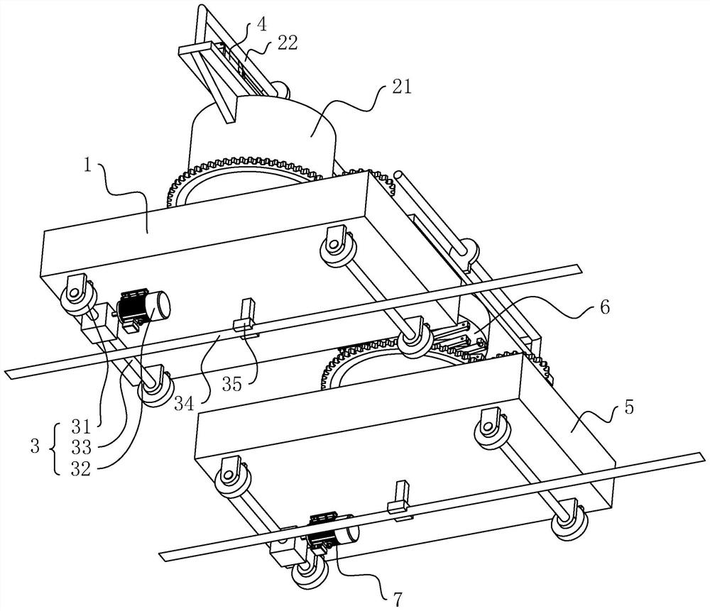 Automatic doffing system of spinning yarn coiling machine