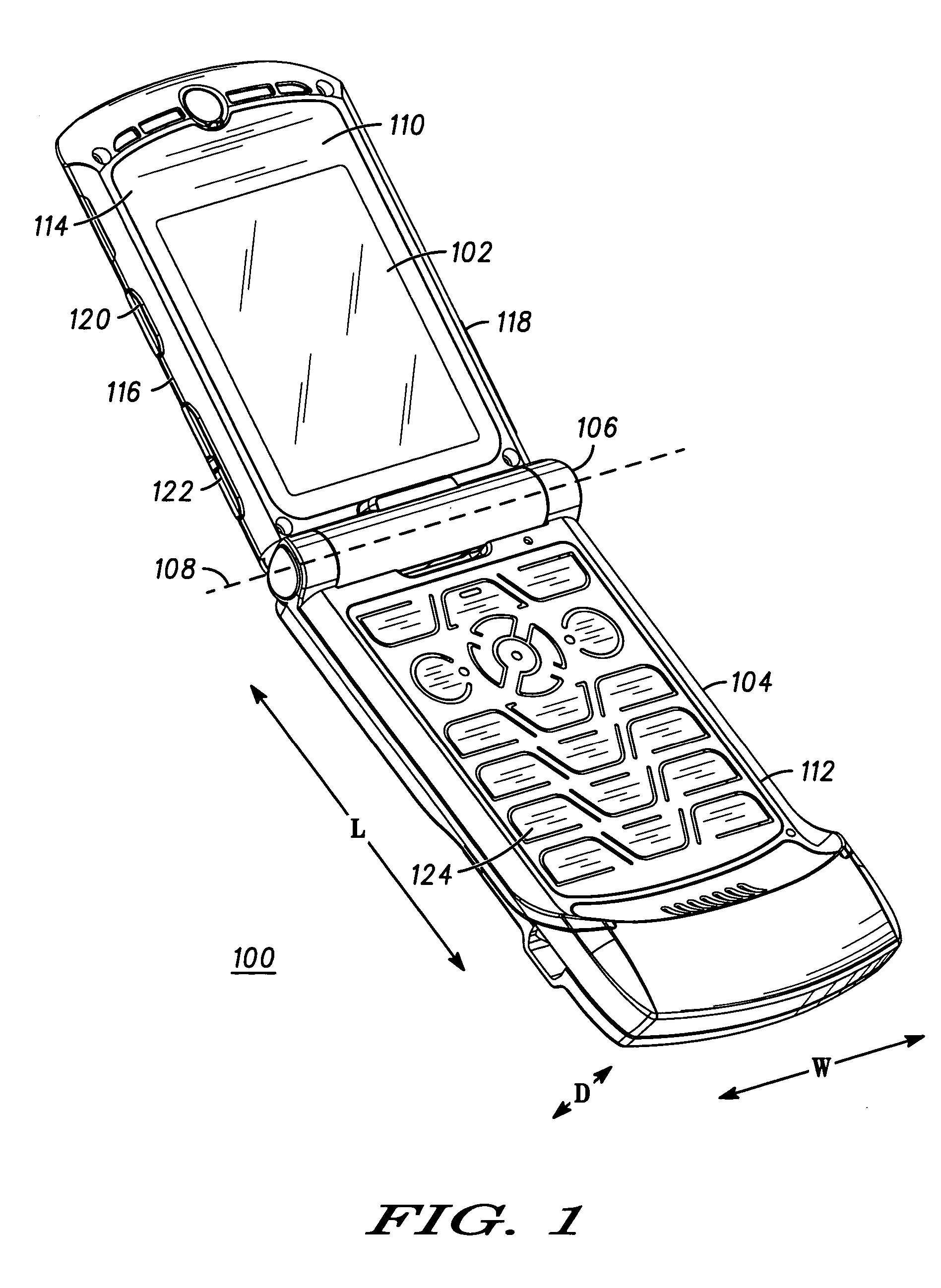 Mechanical layout and component placement for thin clamshell phone