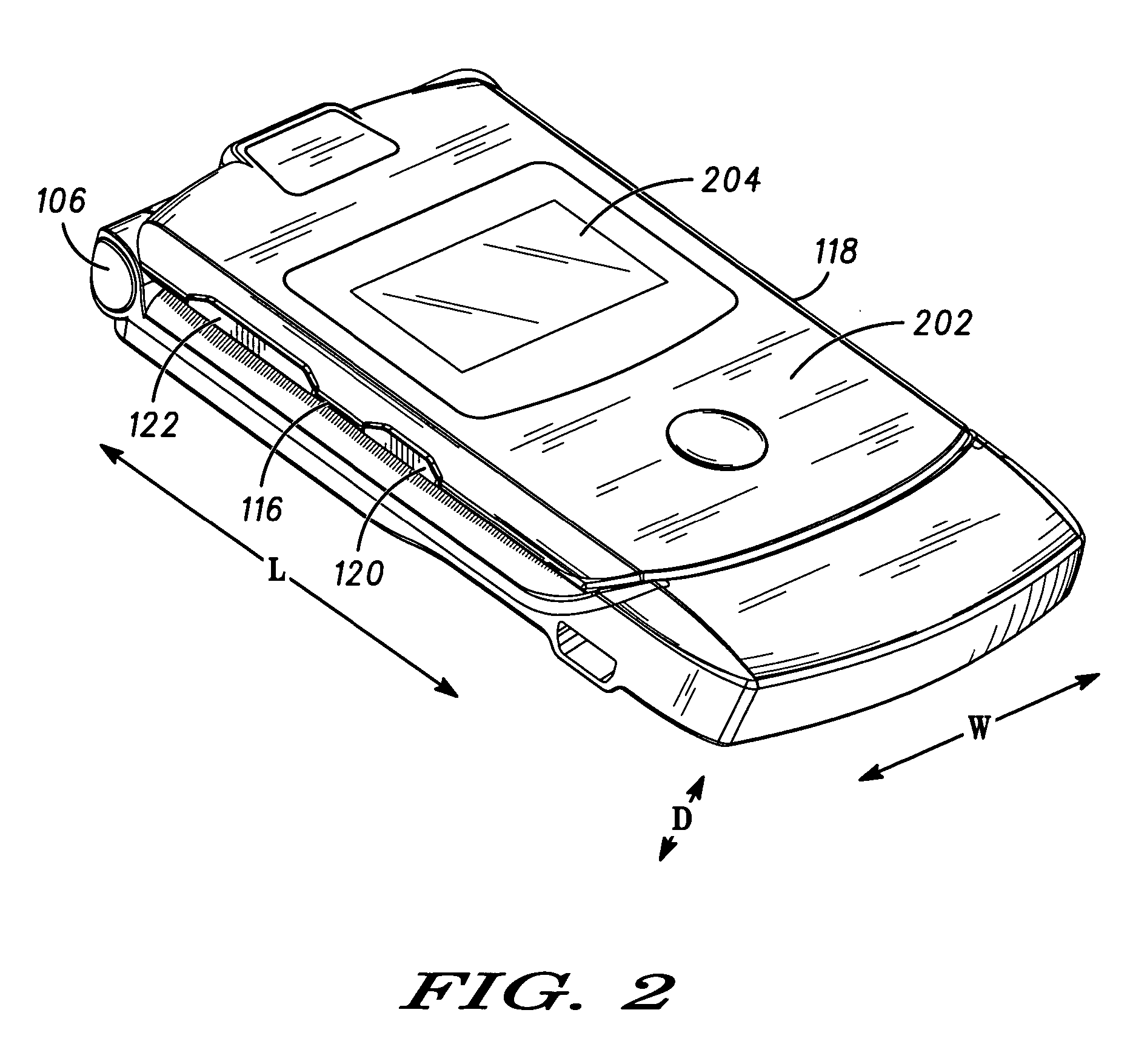 Mechanical layout and component placement for thin clamshell phone