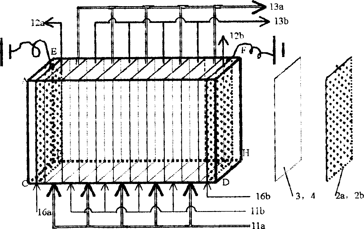 Process and apparatus for treating water by magneto-electric dialysis