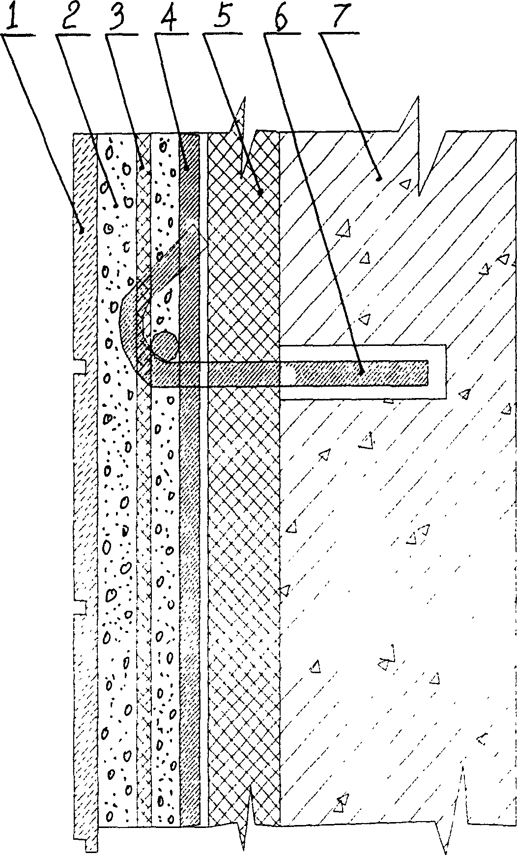 External insulating layer of external wall of ultra high-rise building and its making method