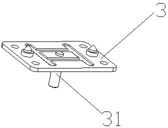Positioning middle sliding door buffering device