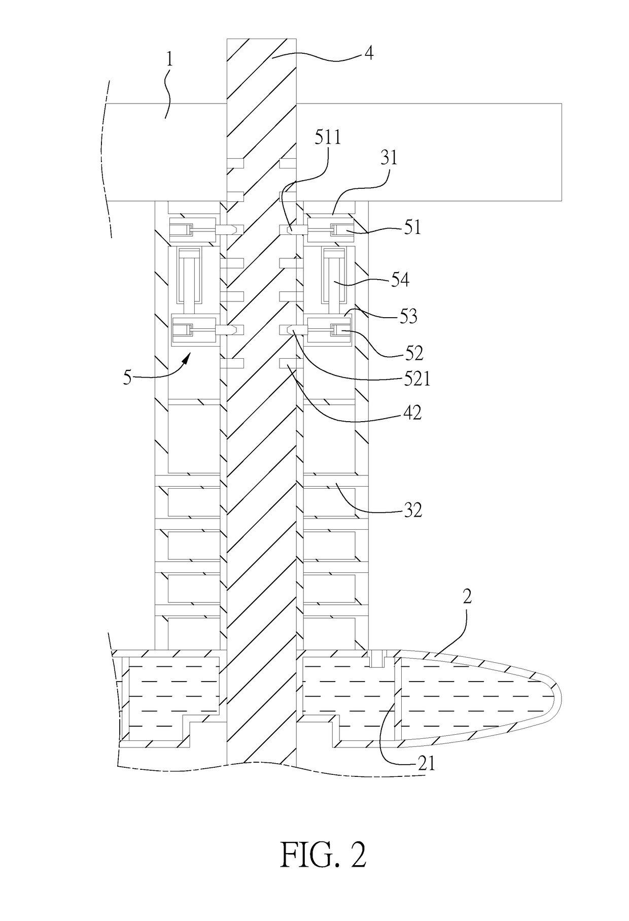 Semi-submersible support platform and positioning method thereof