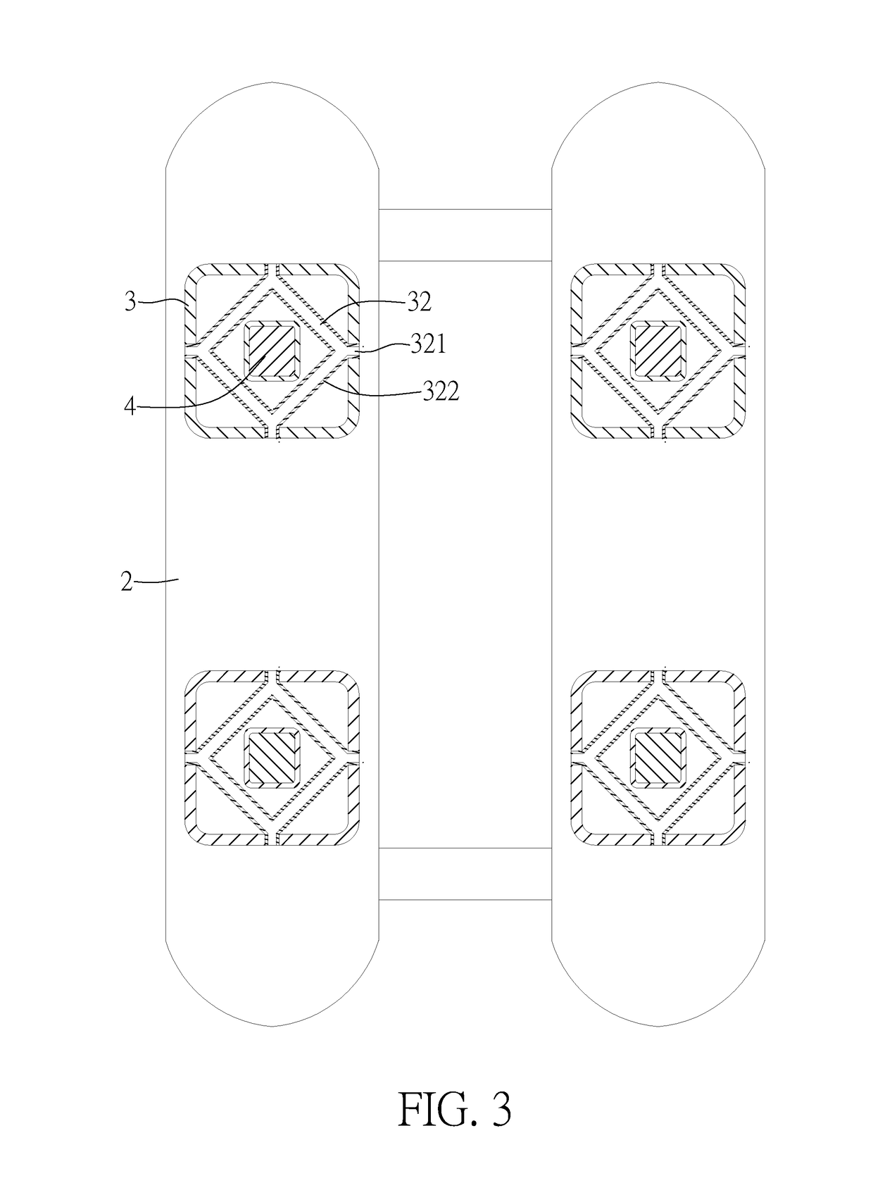 Semi-submersible support platform and positioning method thereof