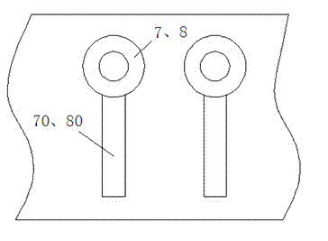 Bending device of noise-reduction type power transmission cable and bending forming method of cable