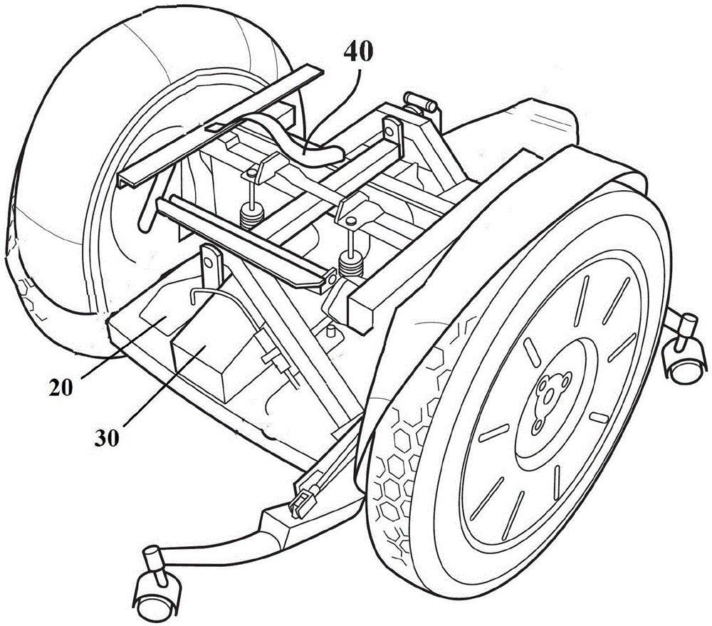 Powered mobility device with tilt mechanism having multiple pivots