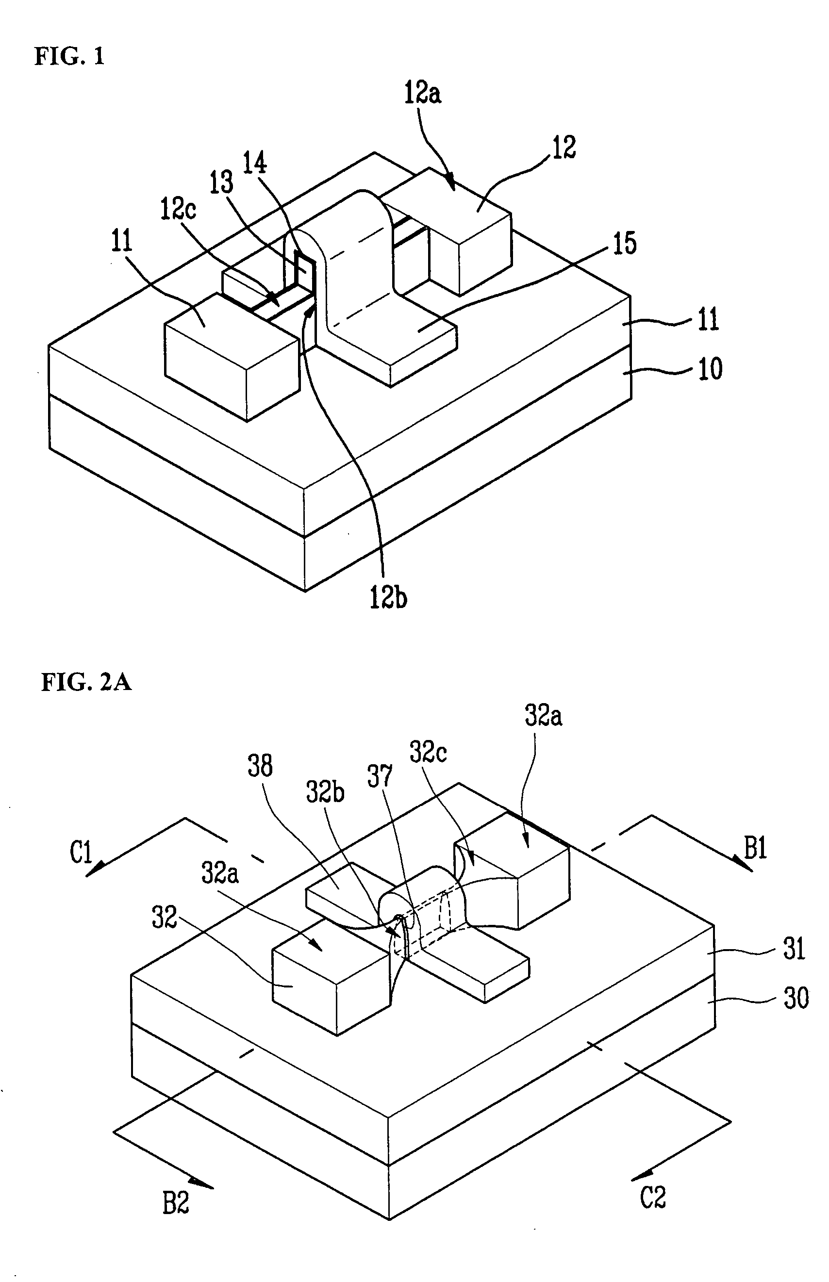 Multiple-gate MOS transistor and a method of manufacturing the same