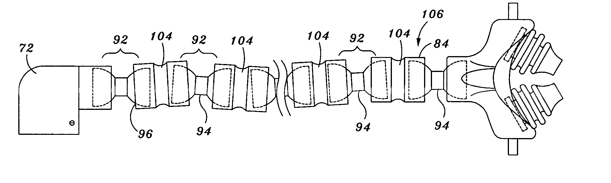 User interface and head gear for a continuous positive airway pressure device