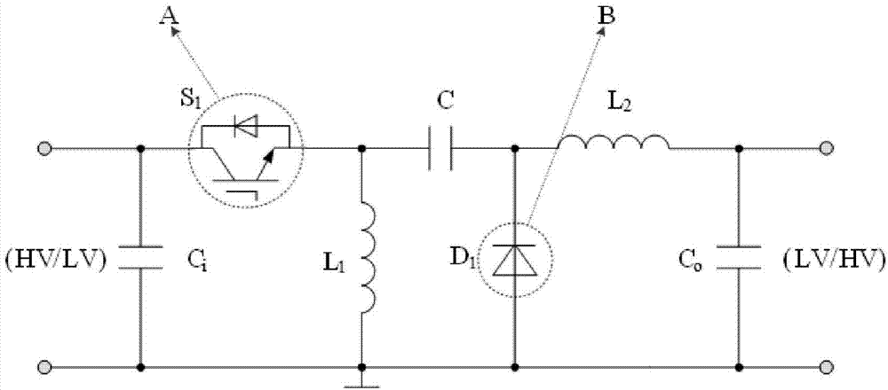 High-voltage direct current breaker and fault cutting method thereof based on Zeta converter topologies