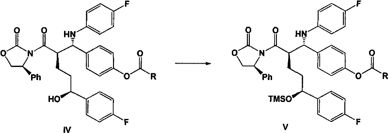 Novel ezetimibe synthesis method