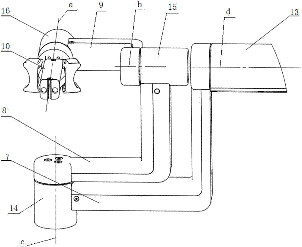 Full-active seven-freedom-degree posture redundancy type main manipulator