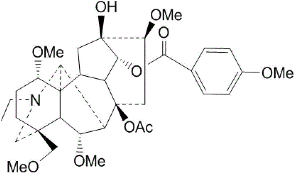 Preparation method for bulleyaconitine A