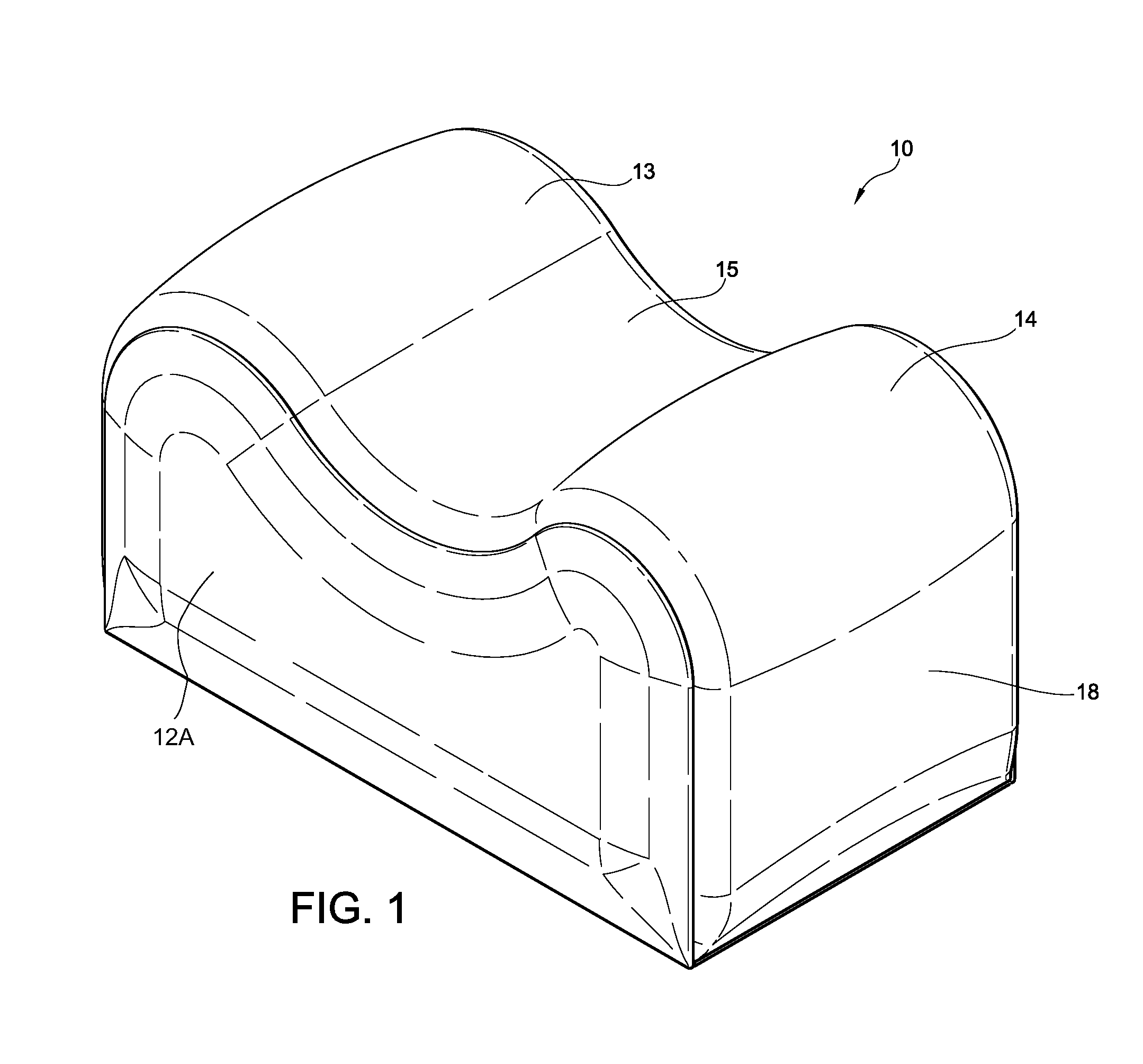 Contoured support device for posing infants