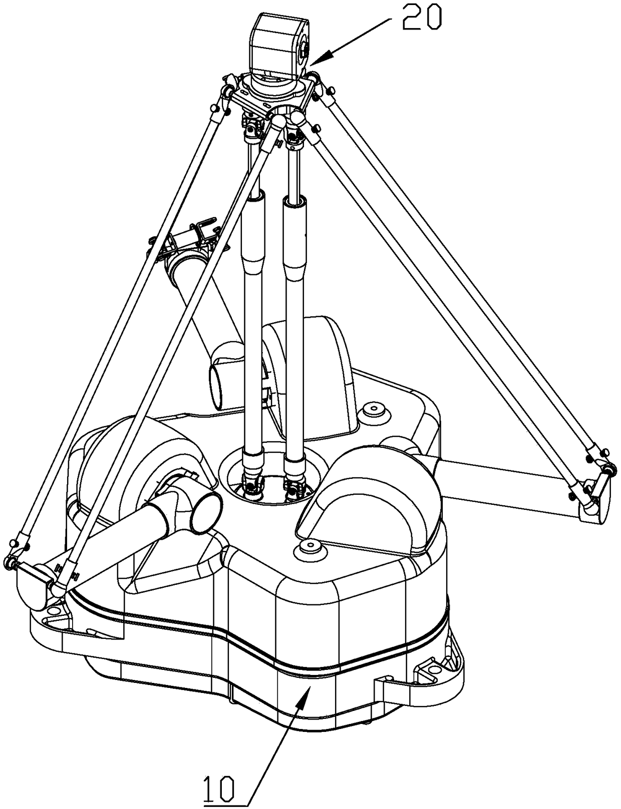 Mechanical hand based on delta parallel mechanism