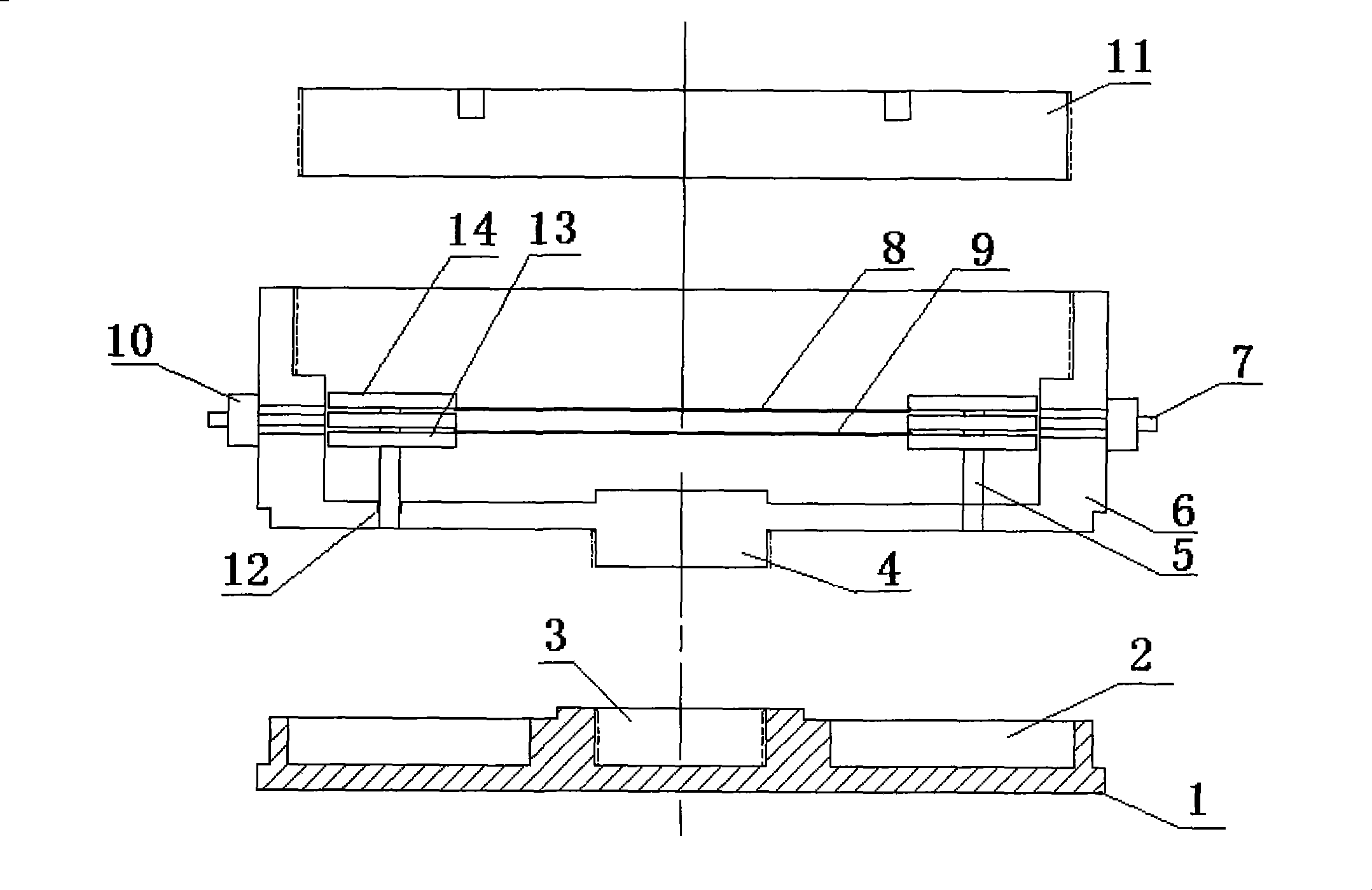 Optical fiber grating soil pressure sensor