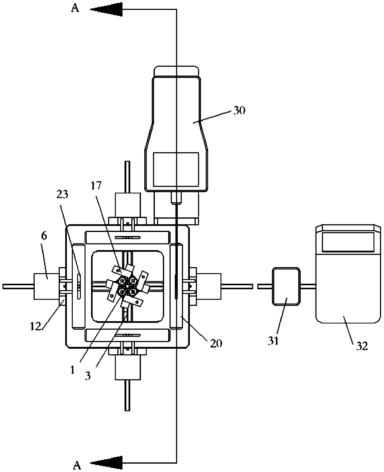 Multifunctional device for testing performance index of steering engine