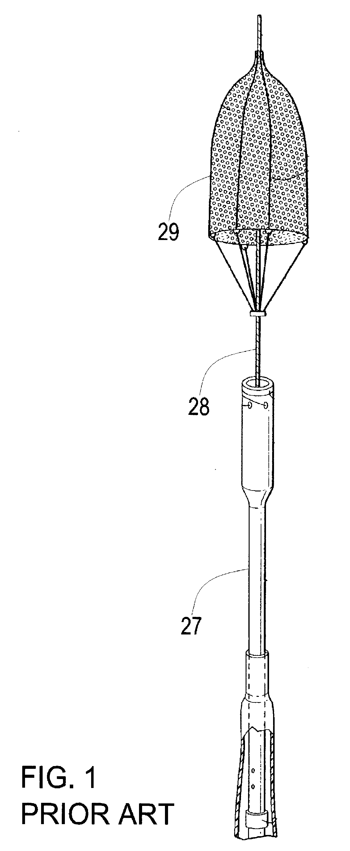 Device for angioplasty with an embolization protection component and method therefor