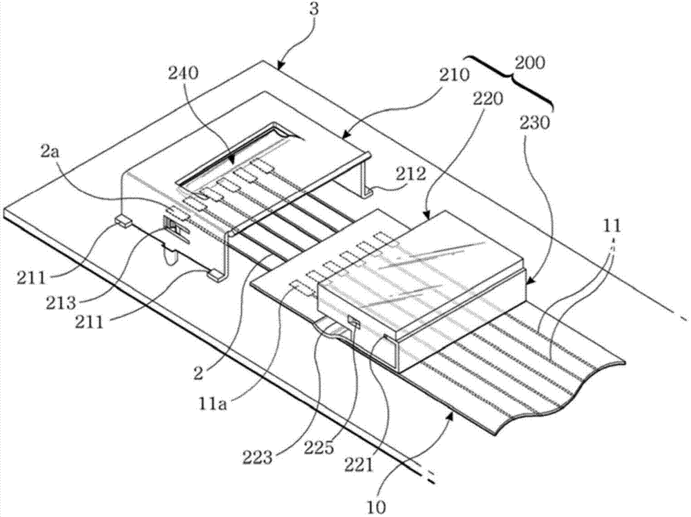 Fpc connector for electrically connecting fpc to pcb and fpc connection method using the same