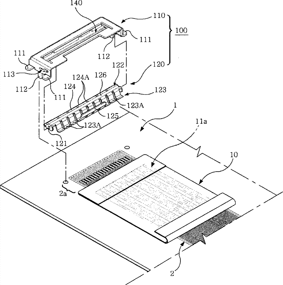 Fpc connector for electrically connecting fpc to pcb and fpc connection method using the same