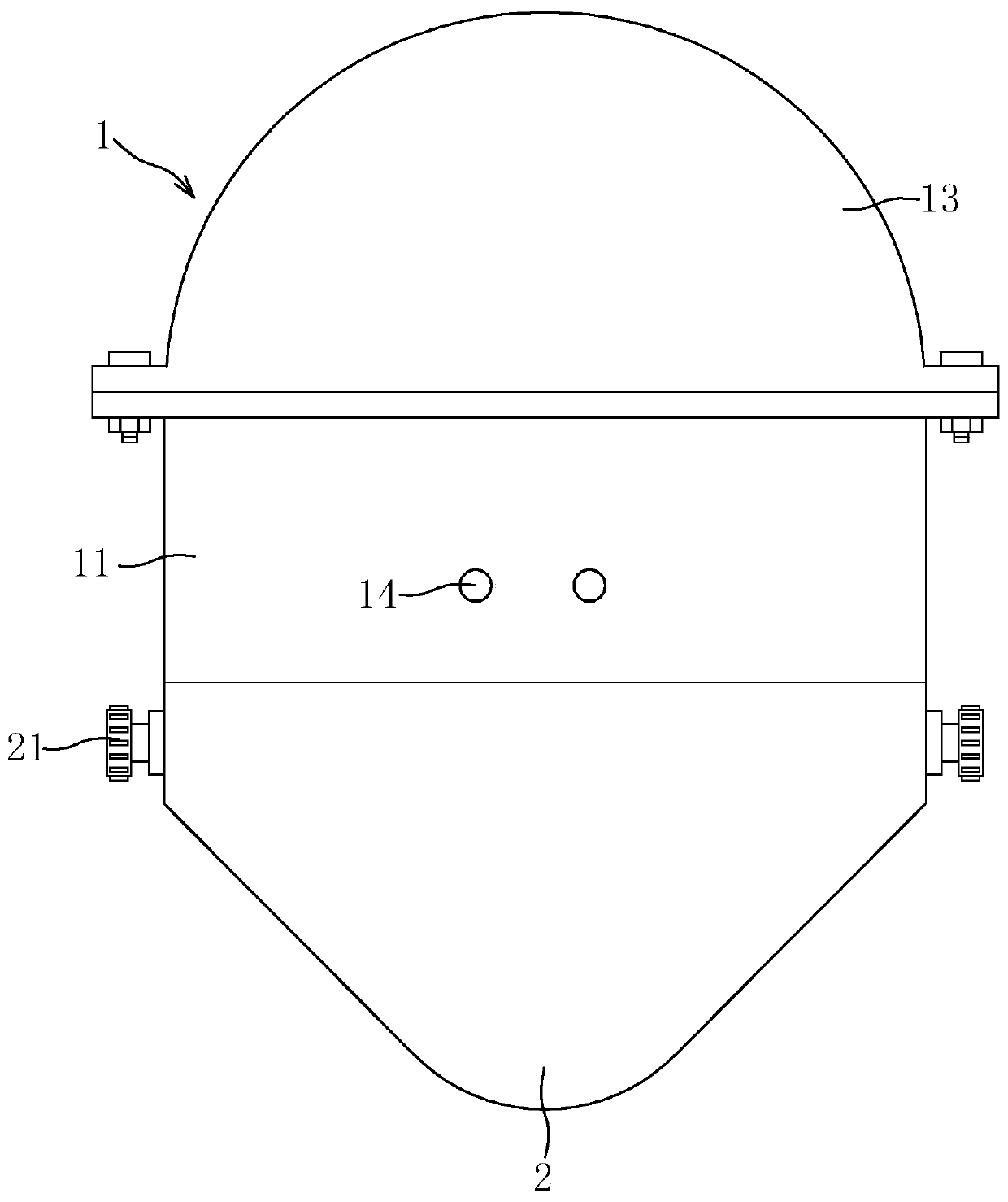 Beacon device for recycling ocean detection equipment