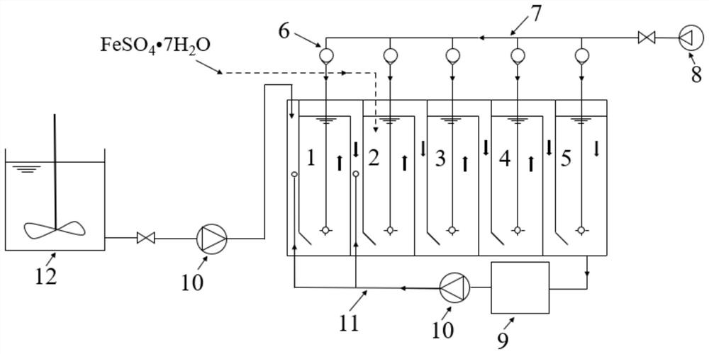 Method for conditioning sludge by two-phase folded plate flow bio-leaching reactor