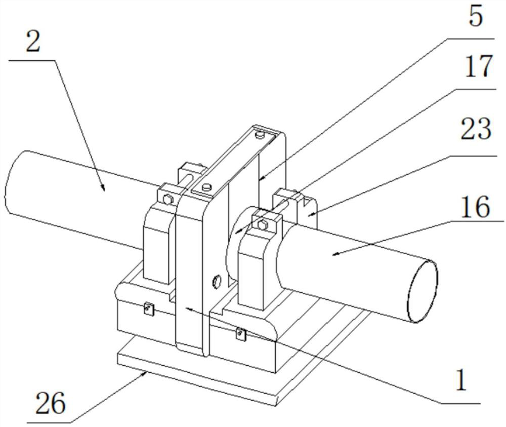 Water supply pipe butt joint reinforcing protection device