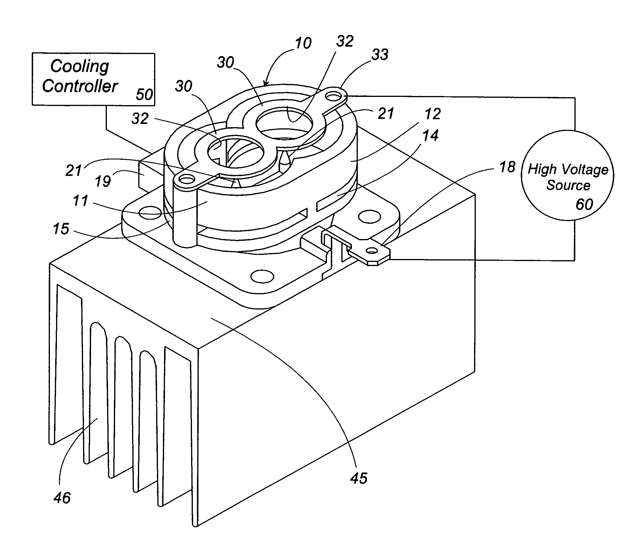 Electrostatcially atomizing device