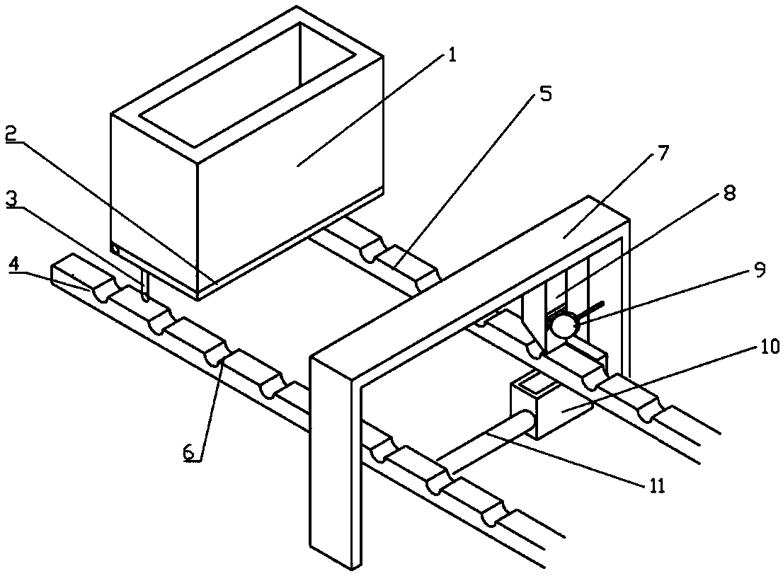 Screening device for wood strips