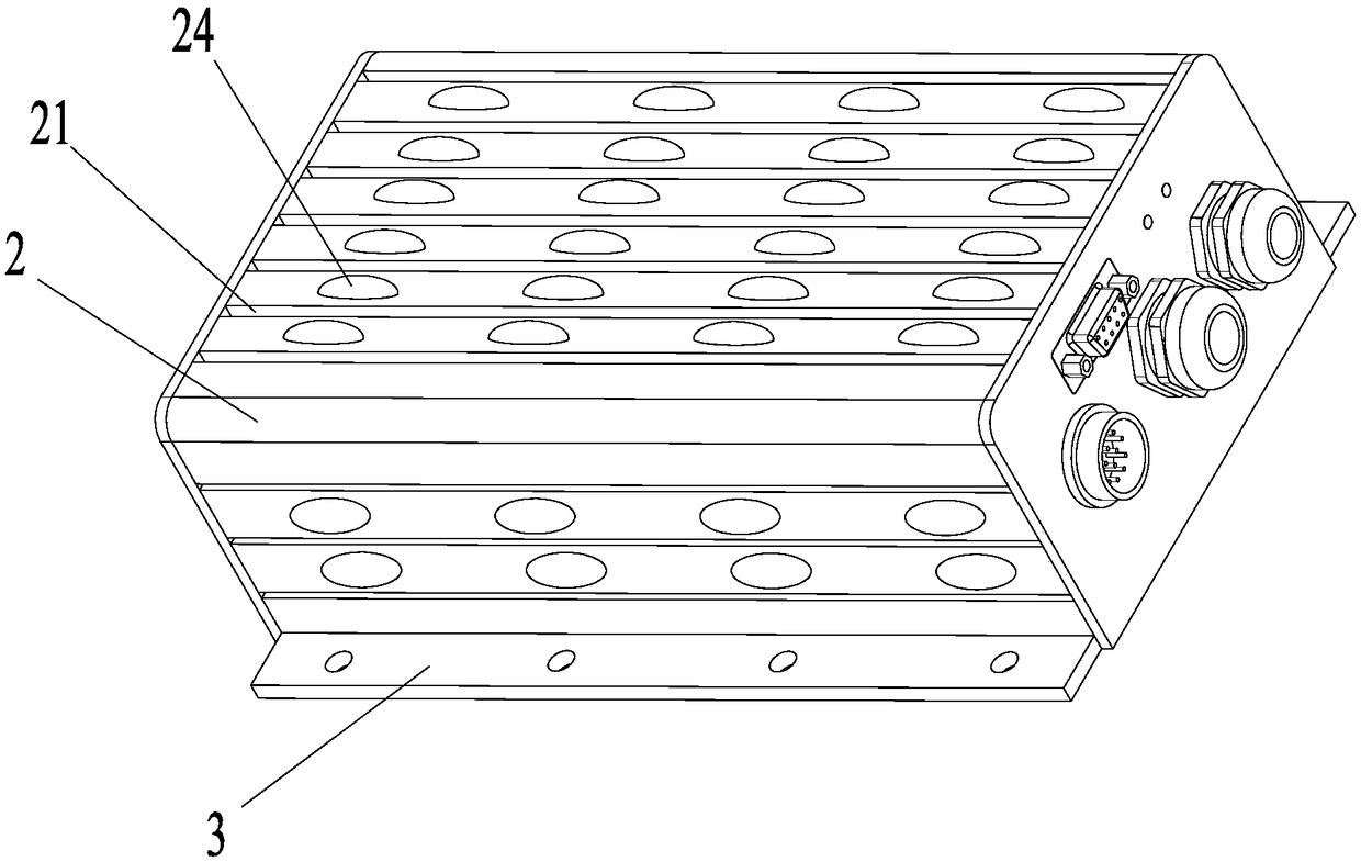 Controller with annular flow guiding cavities