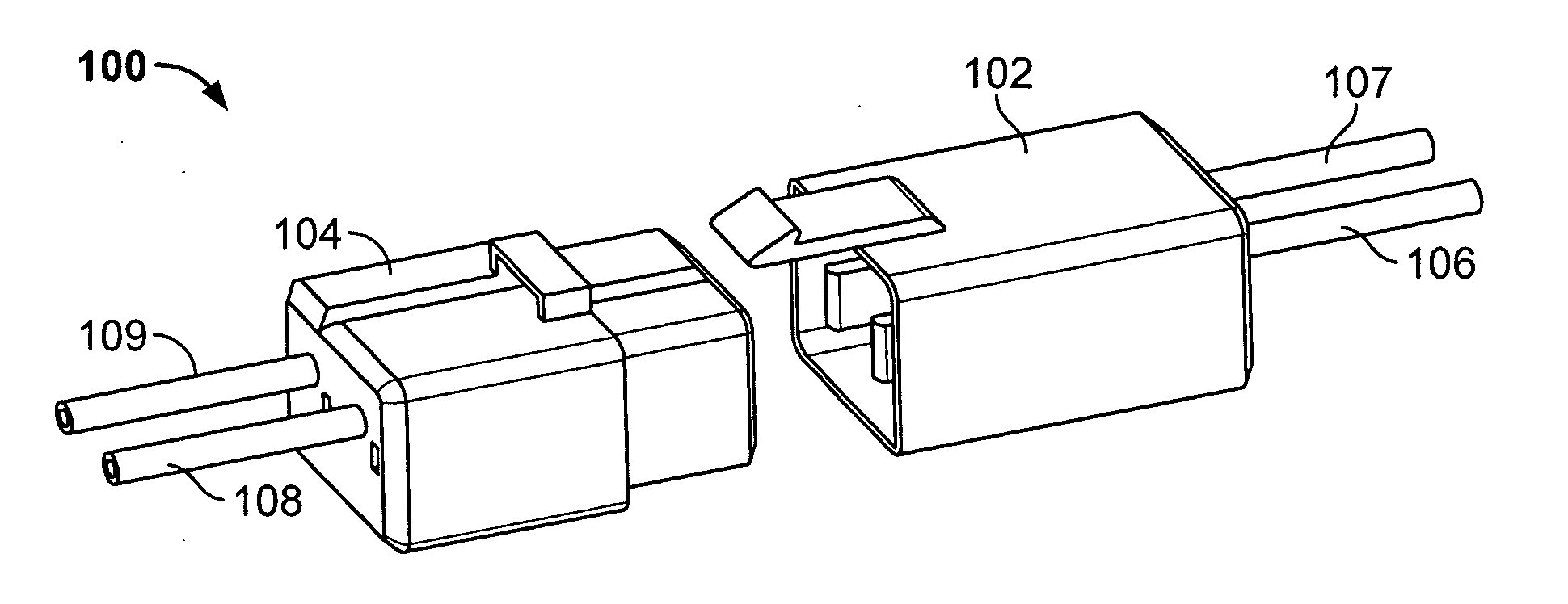 Hot plug wire contact and connector assembly