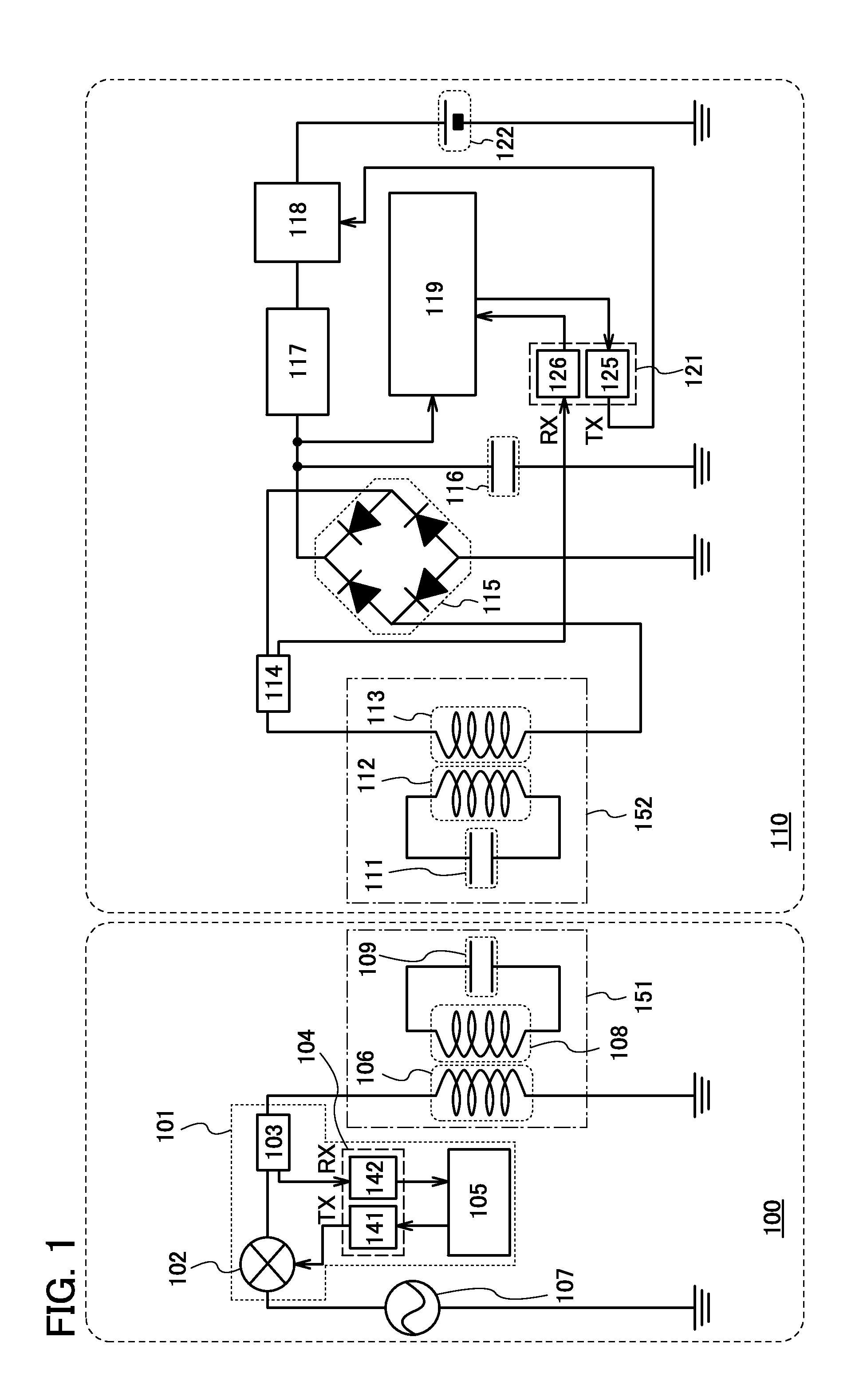 Contactless power feeding system