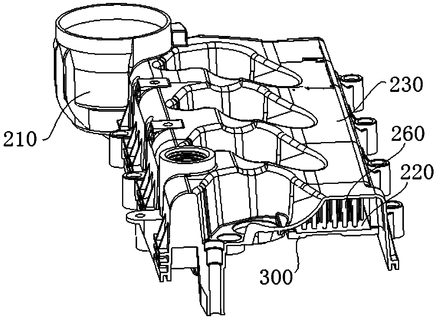Engine cylinder cover shield and crankcase ventilation system