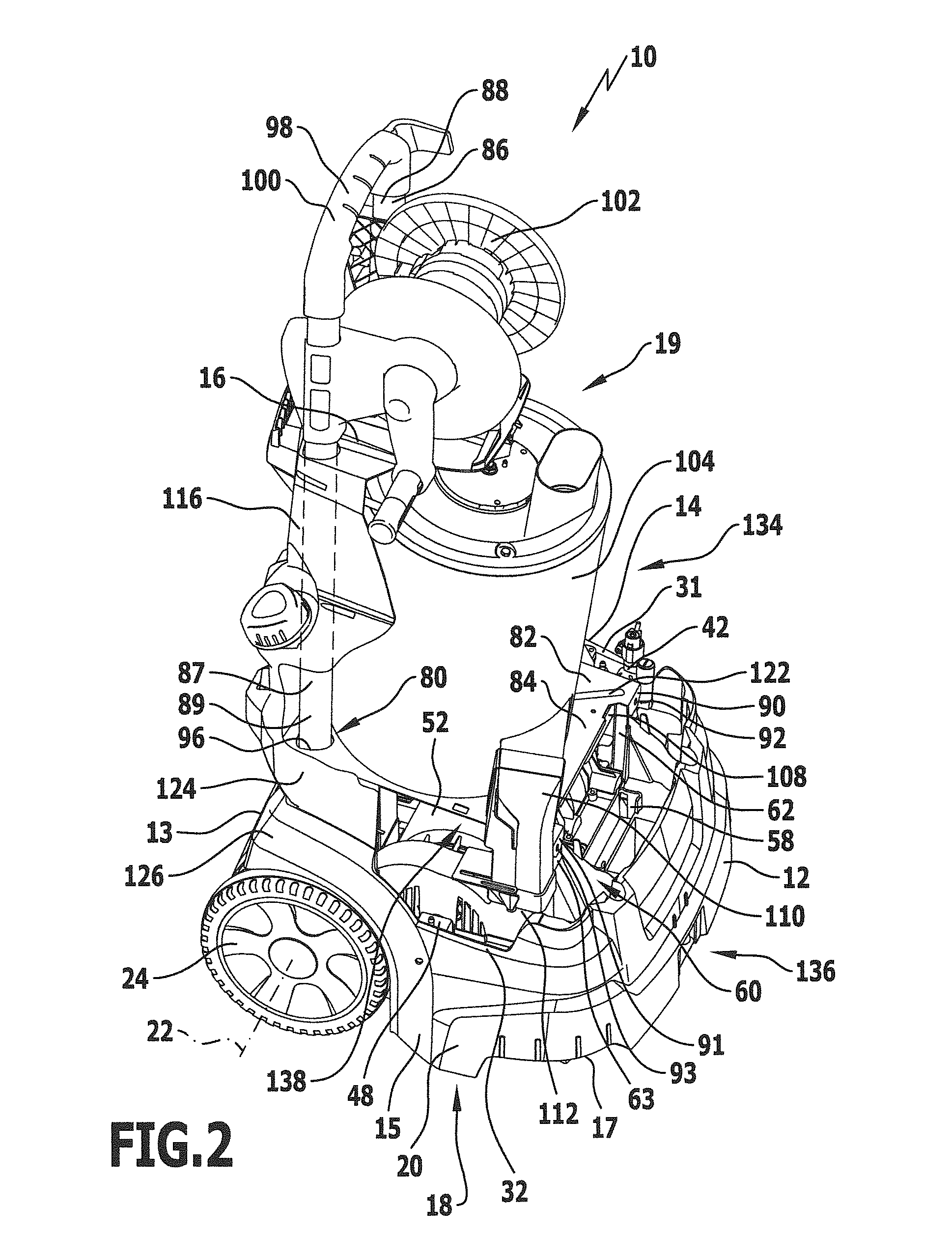 High-pressure cleaning appliance