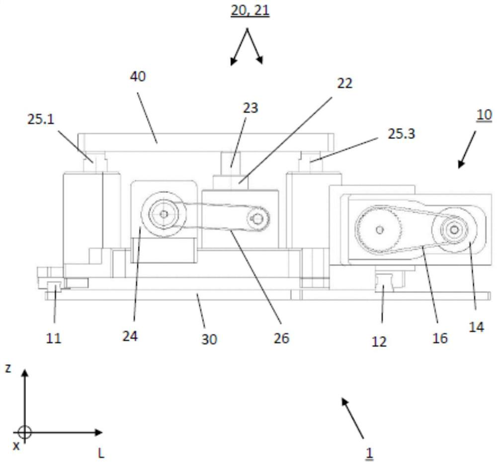 Positioning device for processing components of cable processing machines