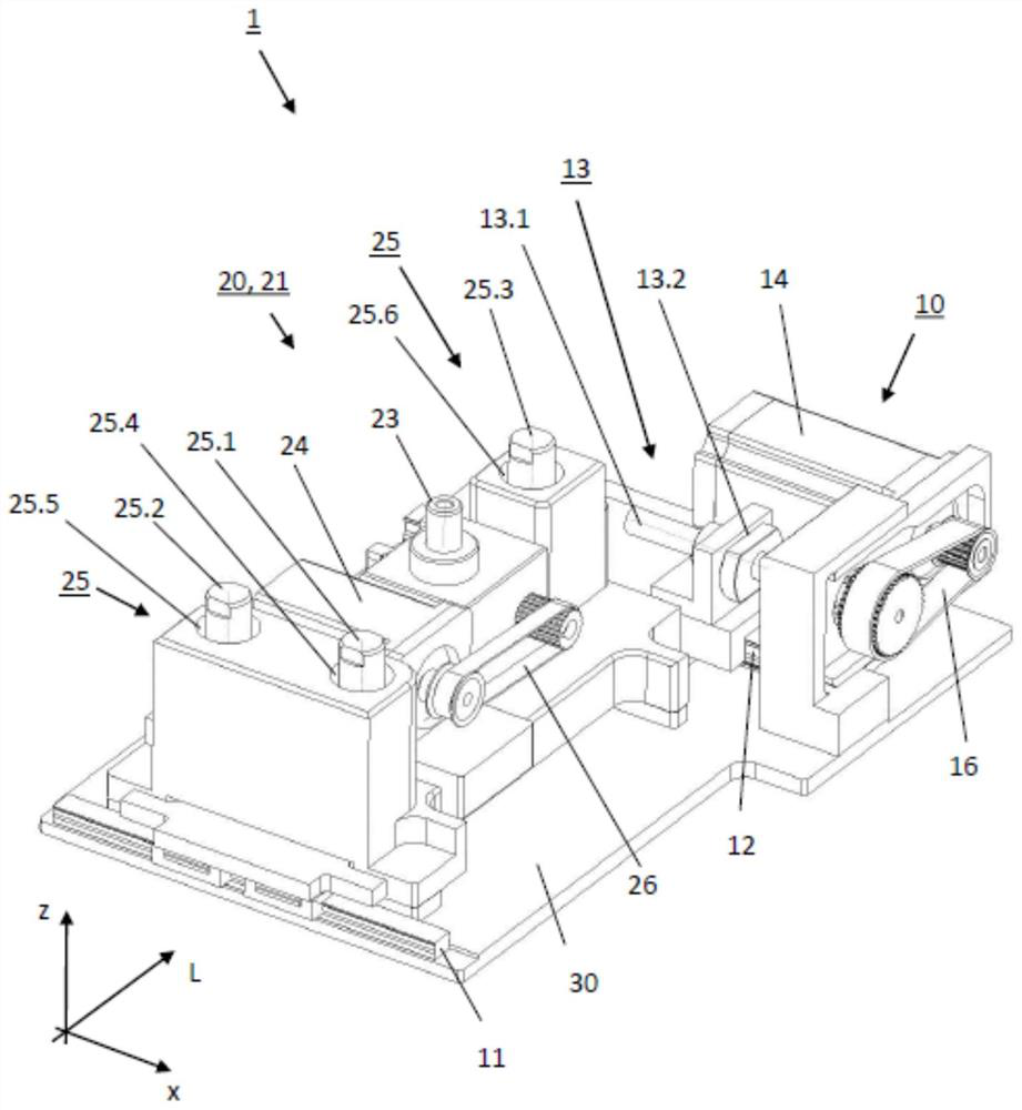 Positioning device for processing components of cable processing machines