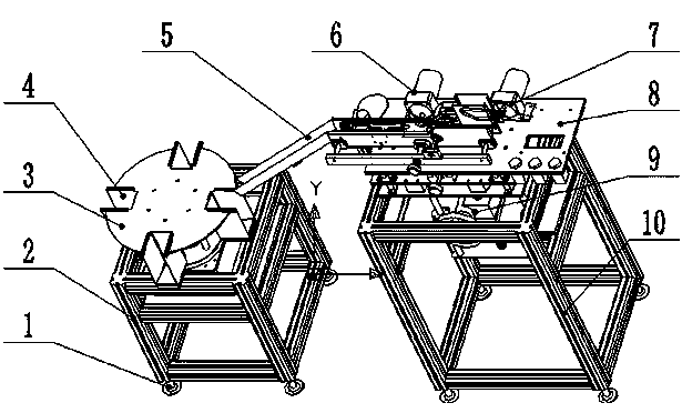 Automatic feeder for label laser marking