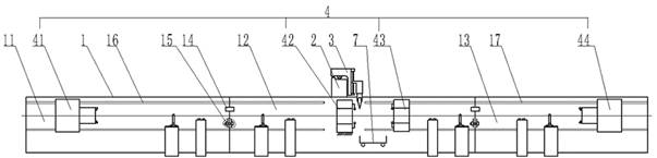 A four-chuck laser pipe cutting machine