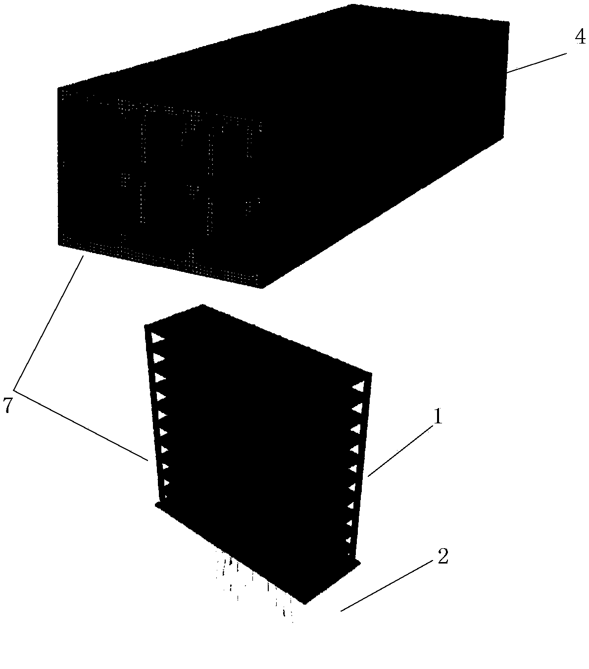 Three-dimensional parameterization numerical modeling analysis method and system of structure-soil-structure system