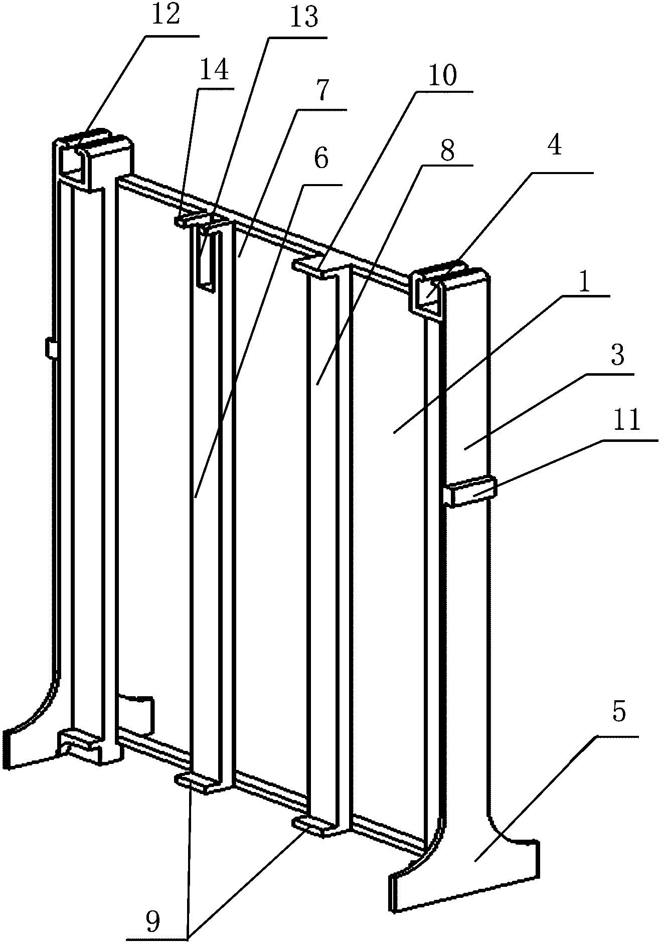 Multifunctional insulating barrier structure for power battery